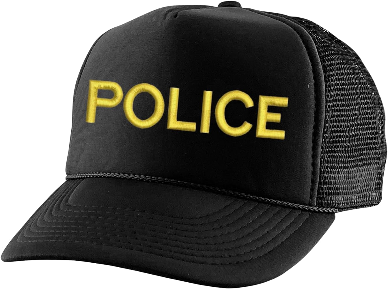 ALLNTRENDS Police Cap Cops Hat Policeman Embroidered Trucker Hats