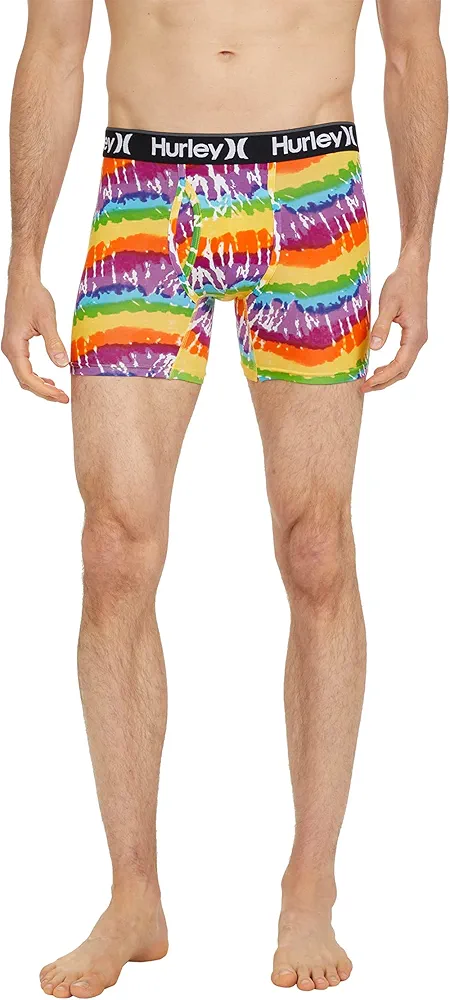 Hurley HSP21M15717961S Pride Wave Tie-Dye Print Boxer Brief Multicolored SM (30-31" Waist) Multi Colored Holo S