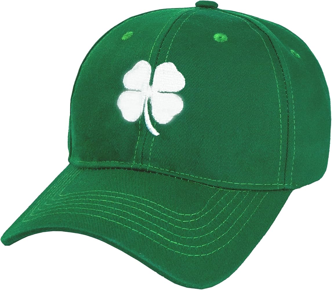 Green Clover Ponytail Baseball-Cap for St. Patrick's Day - Adjustable Holiday Shamrock Hat for Man Woman