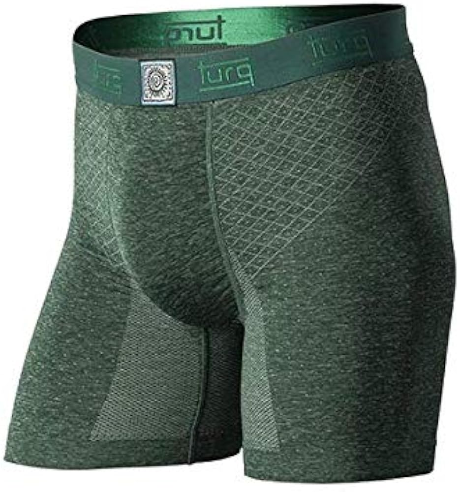 Turq Mens Underwear Boxer Brief | Chafe Free, Moisture Wicking, Athletic & Swimming Underwear for Men w/Paradise Pouch