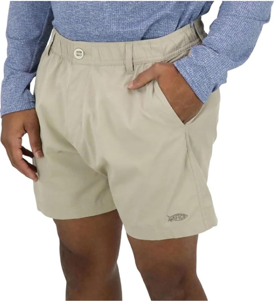 AFTCO Men's Landlocked Shorts (US, Alpha, Small, Regular, Short, Khaki)