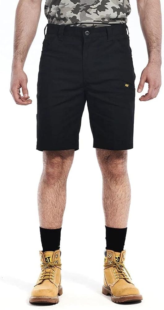 CAT Men's 1820034 Canvas Utility Short - 34 - Black