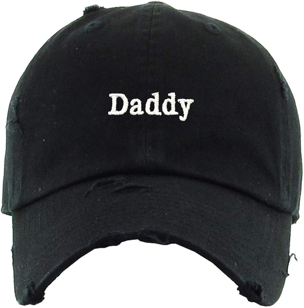 Daddy Vintage Baseball Cap Embroidered Cotton Adjustable Distressed Dad Hat