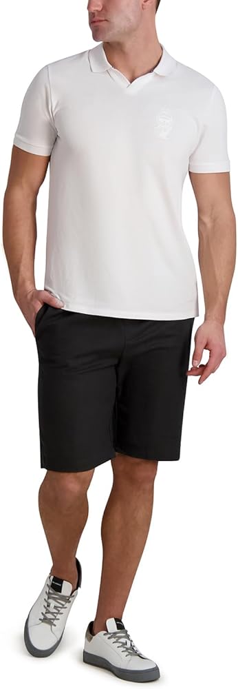 KARL LAGERFELD Men's Drawstring Linen Short