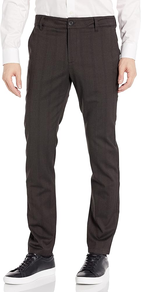 PAIGE Men's Stafford Pinstripe Slim Fit Trouser Pant