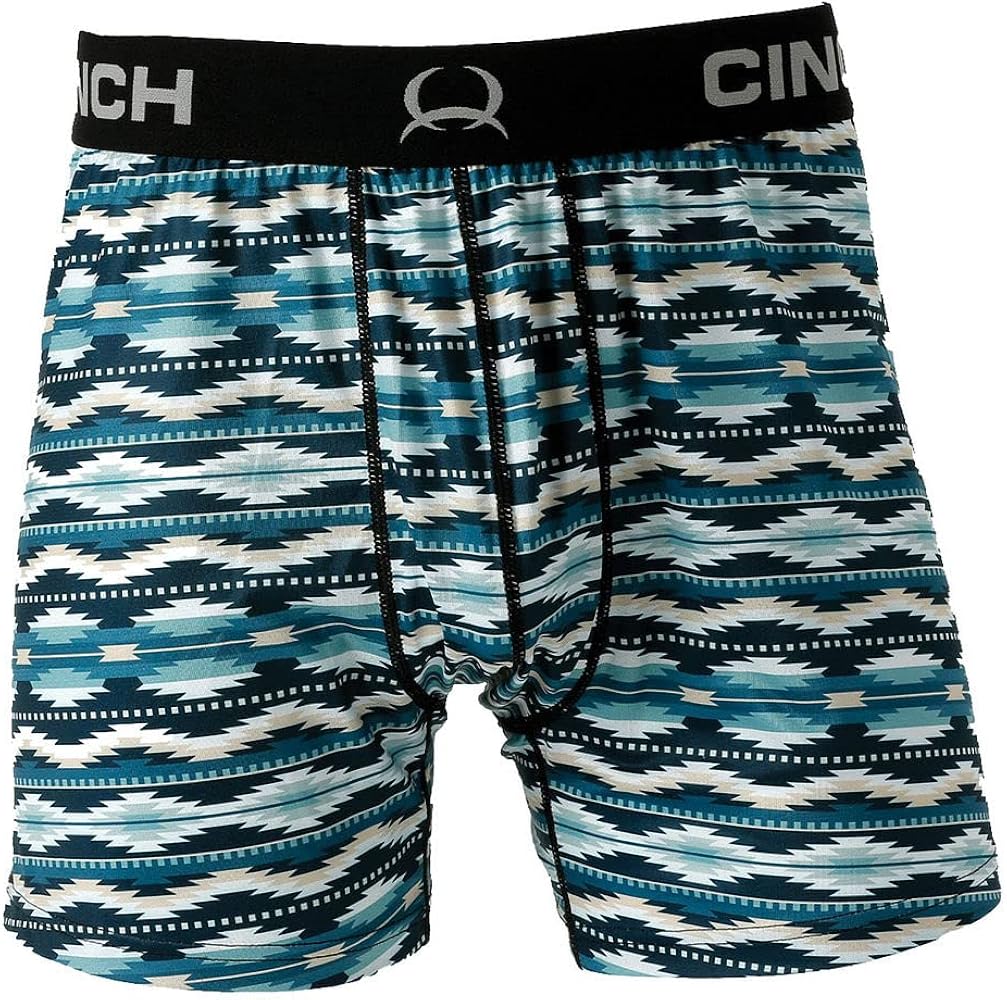 Cinch Apparel Men's Aztec Loose Fit Boxer Multi S