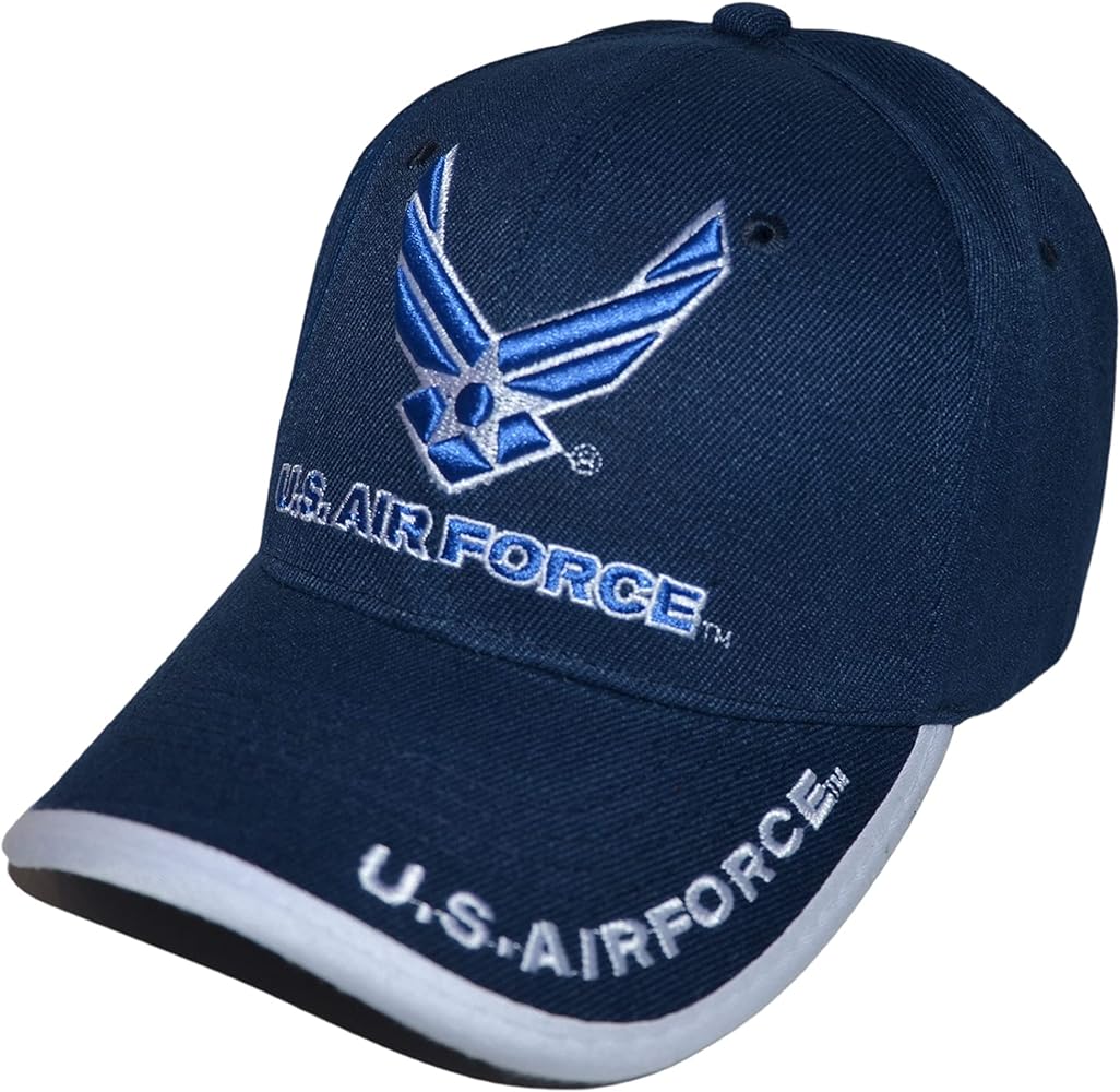 US Air Force Hat Official Licensed Military Cap, Unisex Embroidered Military Baseball Hat