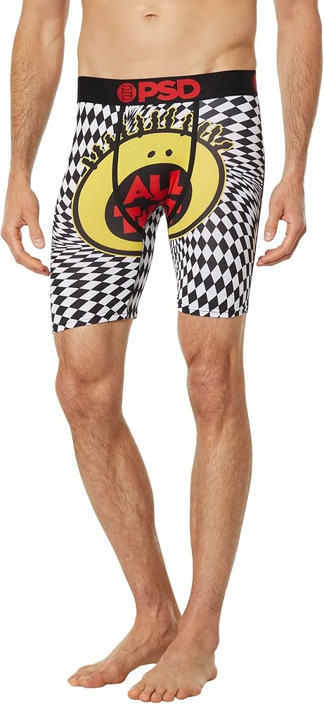 PSD Men's All That Checker Boxer Briefs, Multi, L