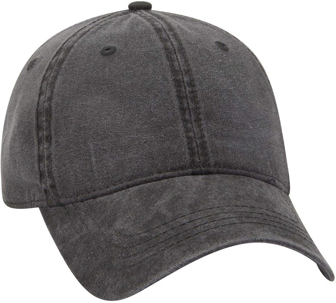 OTTO 6 Panel Low Profile Garment Washed Pigment Dyed Baseball Cap