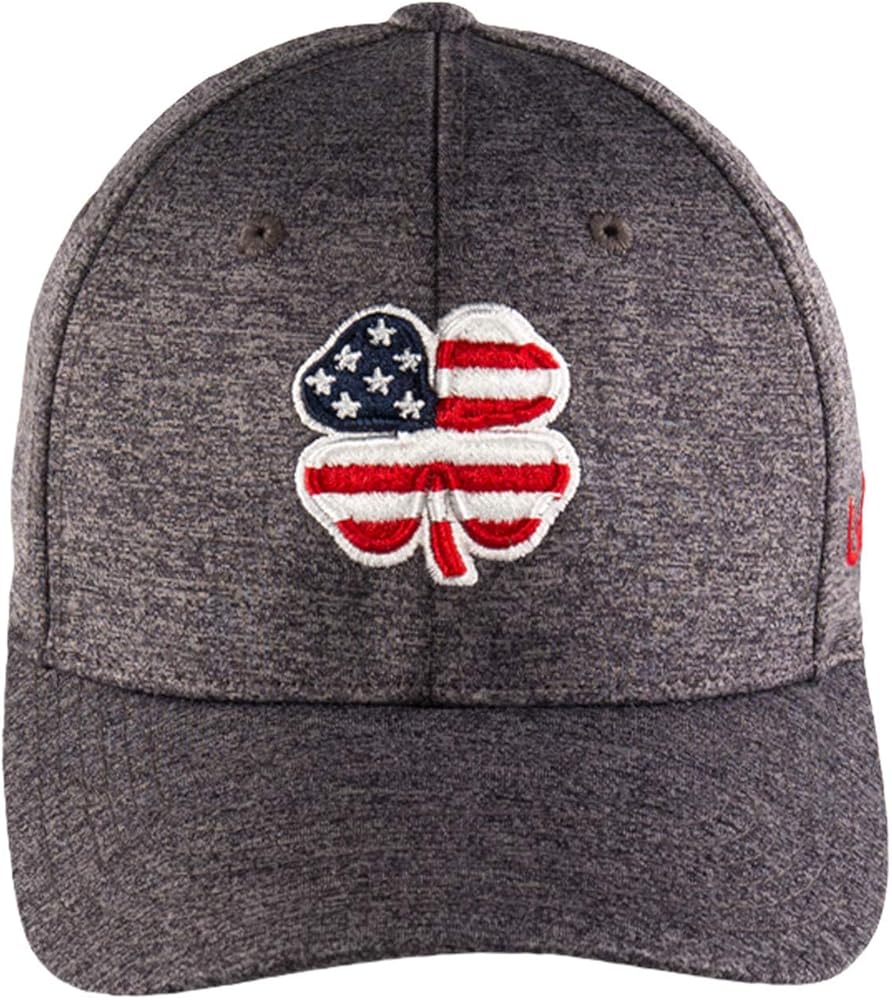 Black Clover USA Flag Heather Hat Red Clover/White Trim/Grey XXL