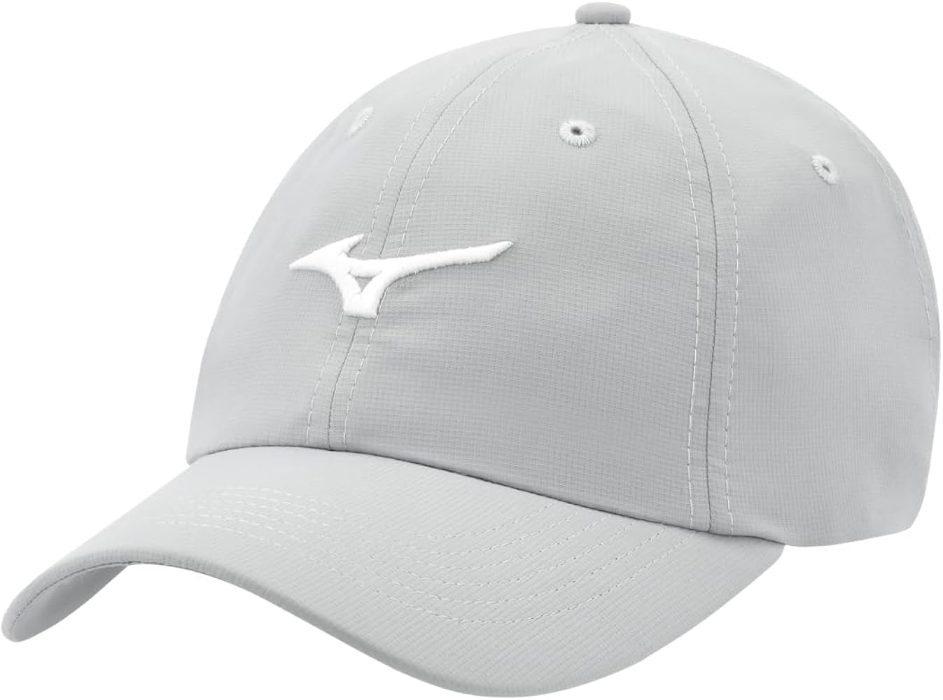 Mizuno Standard Tour Adjustable Lightweight Hat, Fog/White