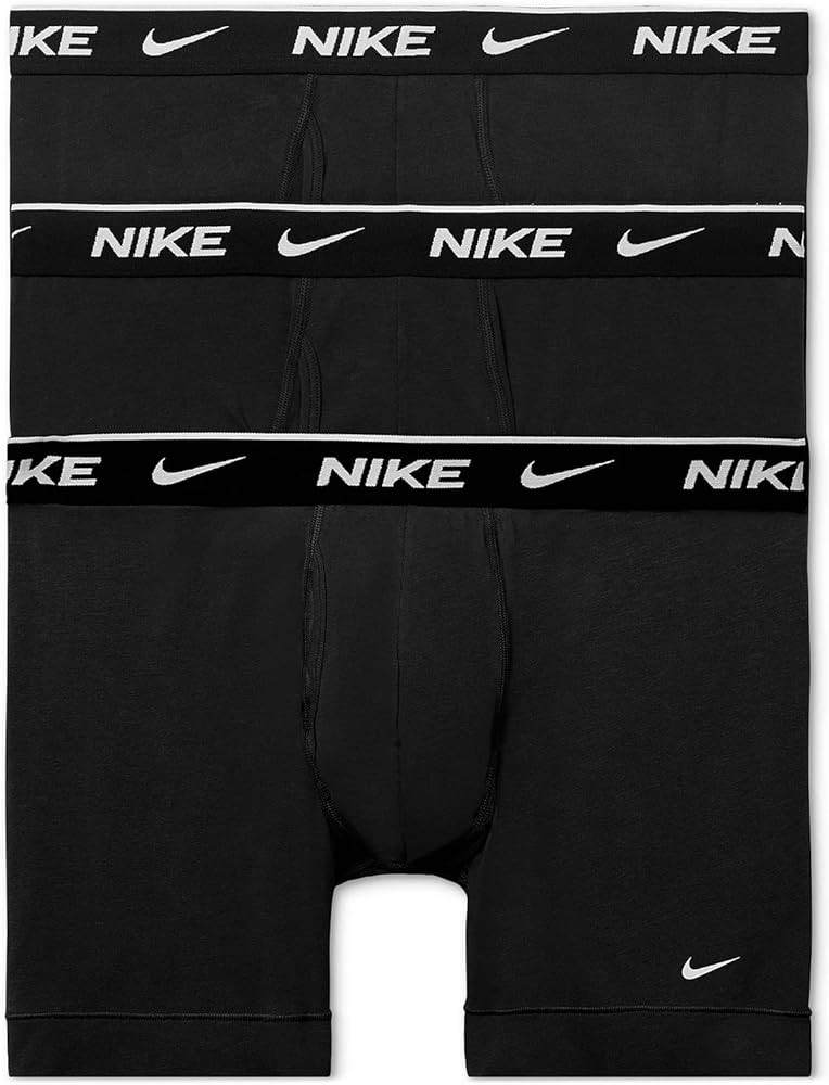 Nike Men`s Everyday Cotton Stretch Boxer Briefs 3 Pack