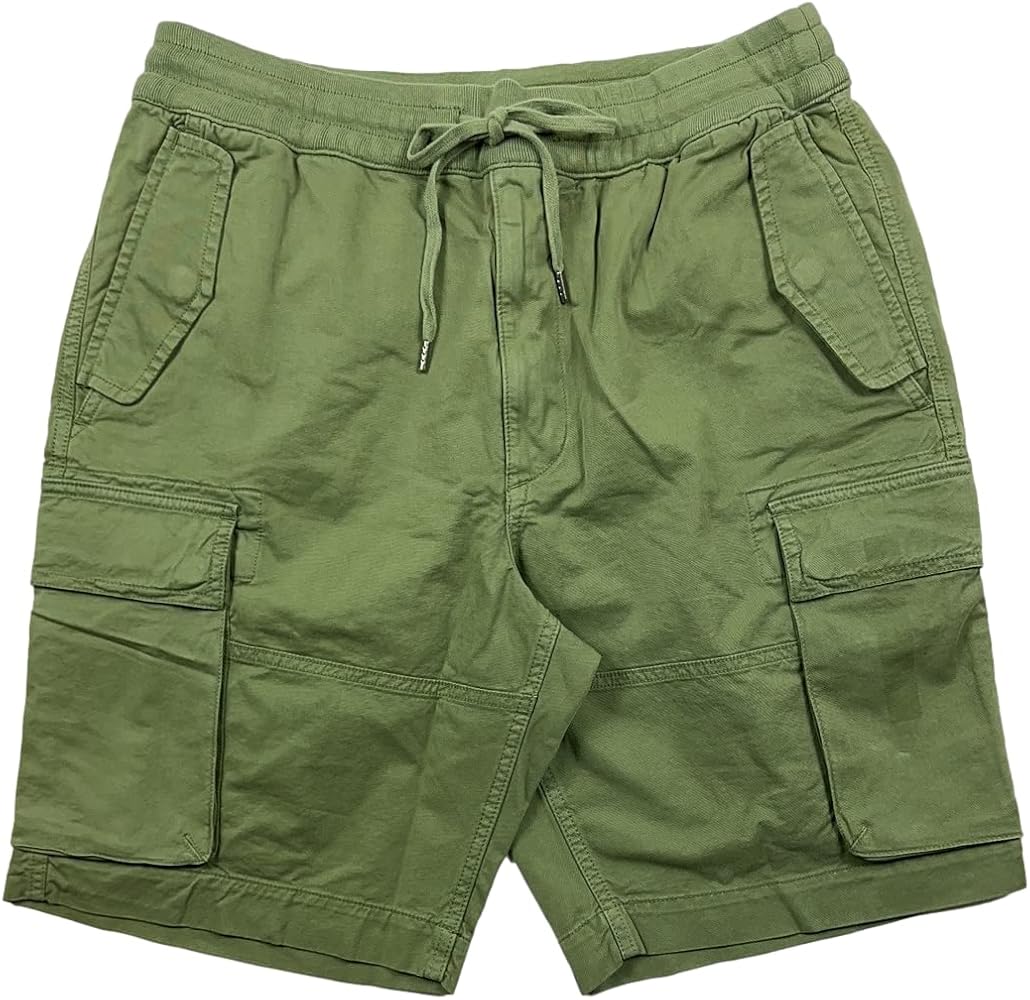 POLO RALPH LAUREN Men's Utility Surplus Chino Cargo Shorts Classic Fit Flat Front (XX-Large, Green)