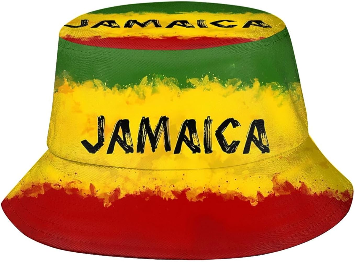 Jamaica Flag Bucket Hat, Unisex Jamerica Hat Outdoor Beach Summer Fisherman Cap for Women Men