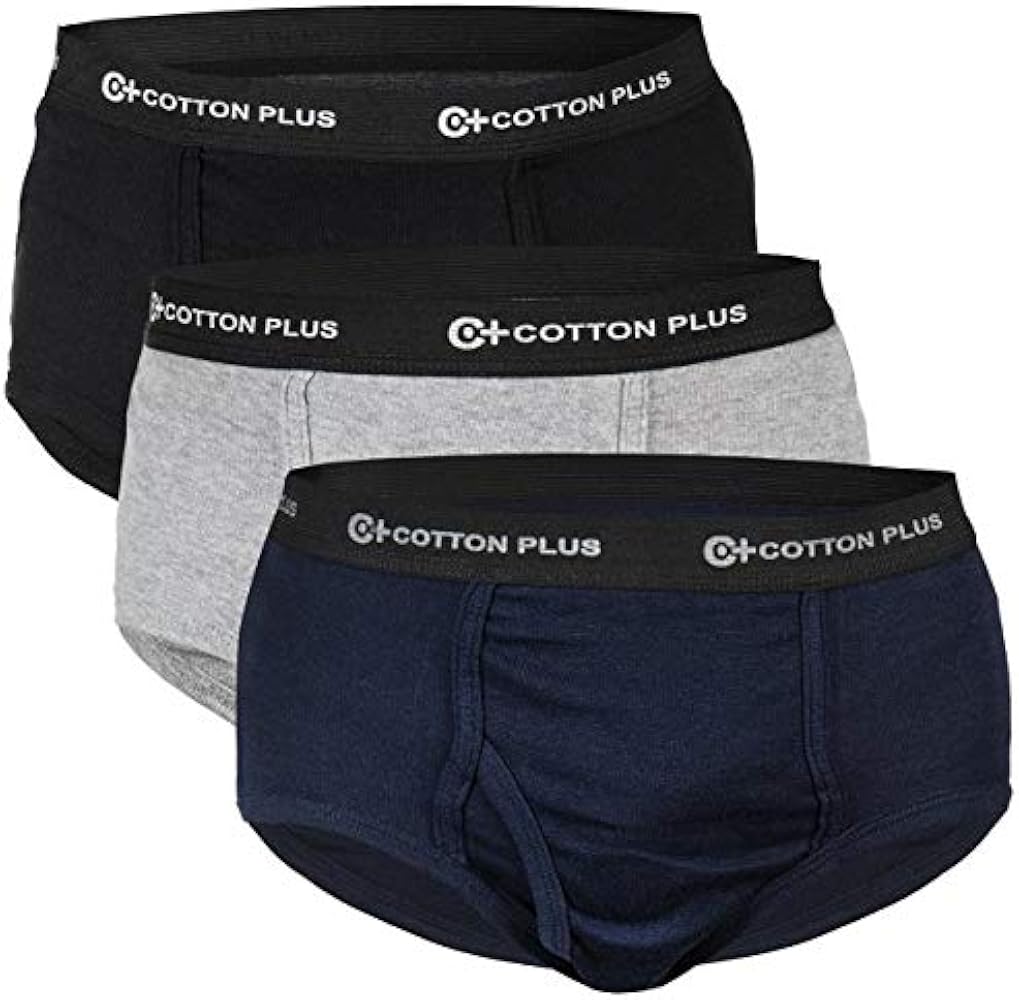 6 Pack Men's Cotton No Ride Up Briefs w/Comfort Flex Waistband Underwear Big and Tall Sizes avalible