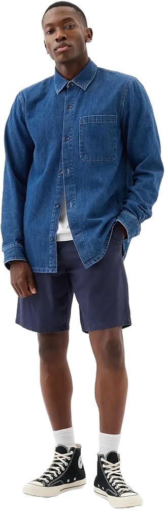 GAP Mens 9" Essential Shorts Vintage Navy 33