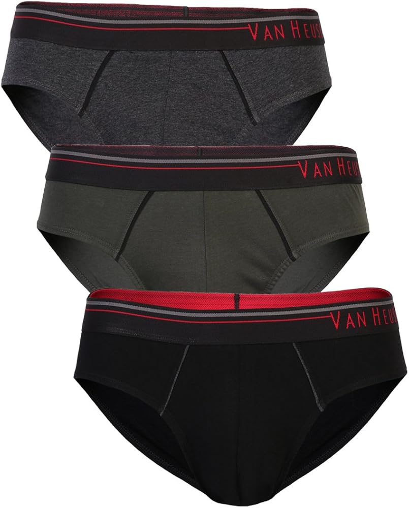 Van Heusen Men's Brief (Pack of 3) (8907670961872_10003_Medium_Peat, Anthra Mel, Pure Black)