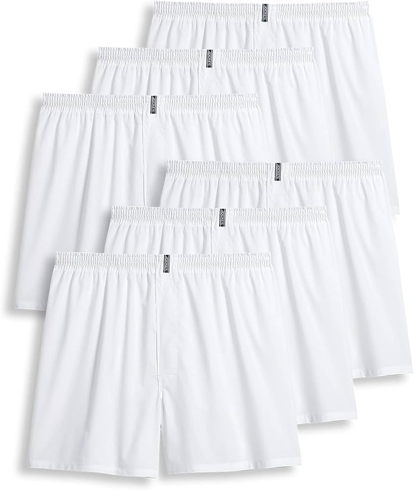 Jockey Men's Underwear Classics Full Cut 5" Boxer - 6 Pack