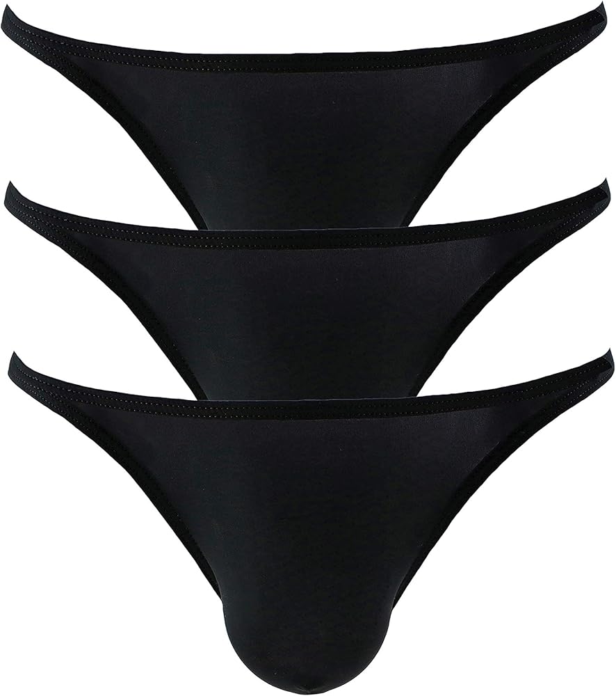 Super Soft Ice Silk Swim Briefs Men's Low-rise Bikini Underwear 9023