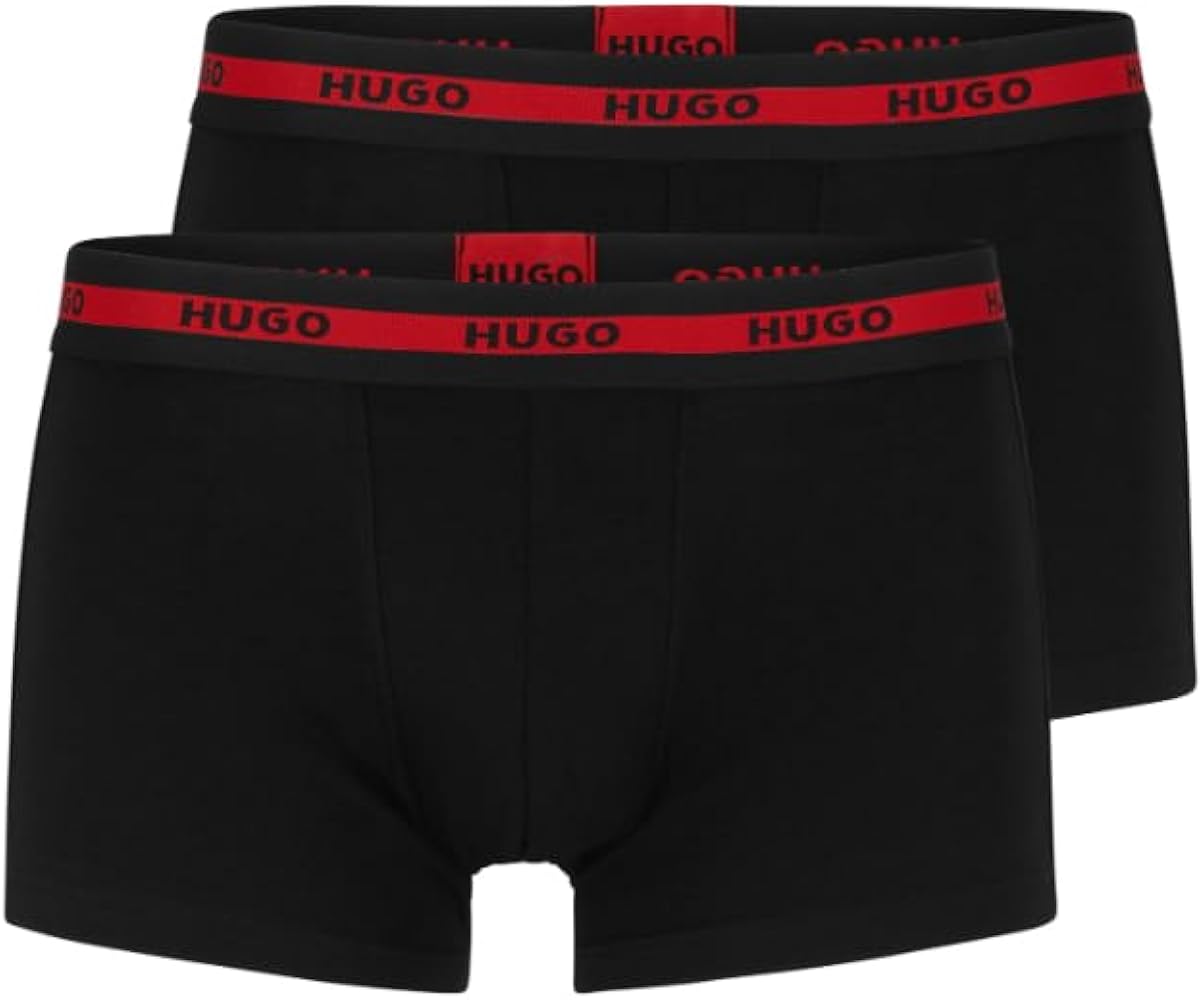 HUGO Men's 2-Pack Cotton Stretch Trunk Underwear