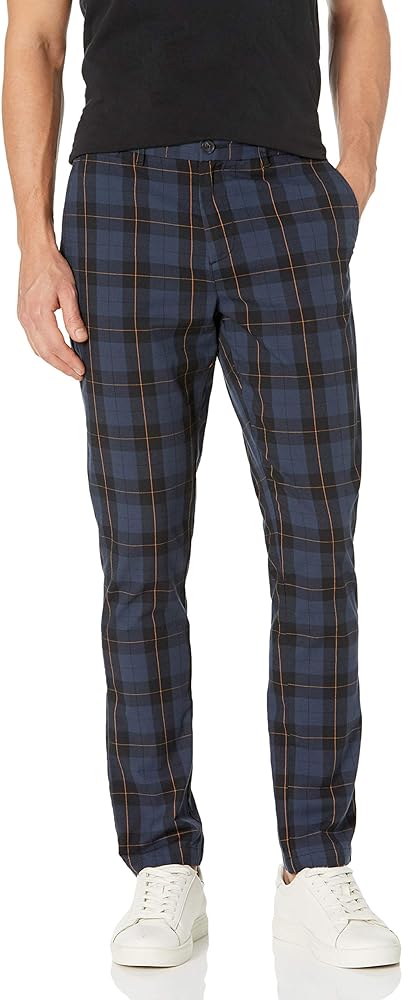 Original Penguin Men's Retro Windowpane Flat Front Pant