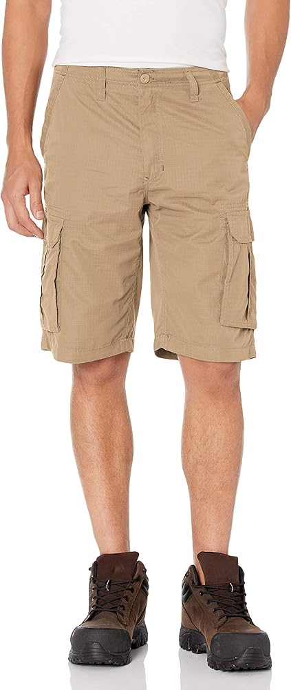 Smith's Workwear Men's 11" Ripstop Performance Belted Cargo Short