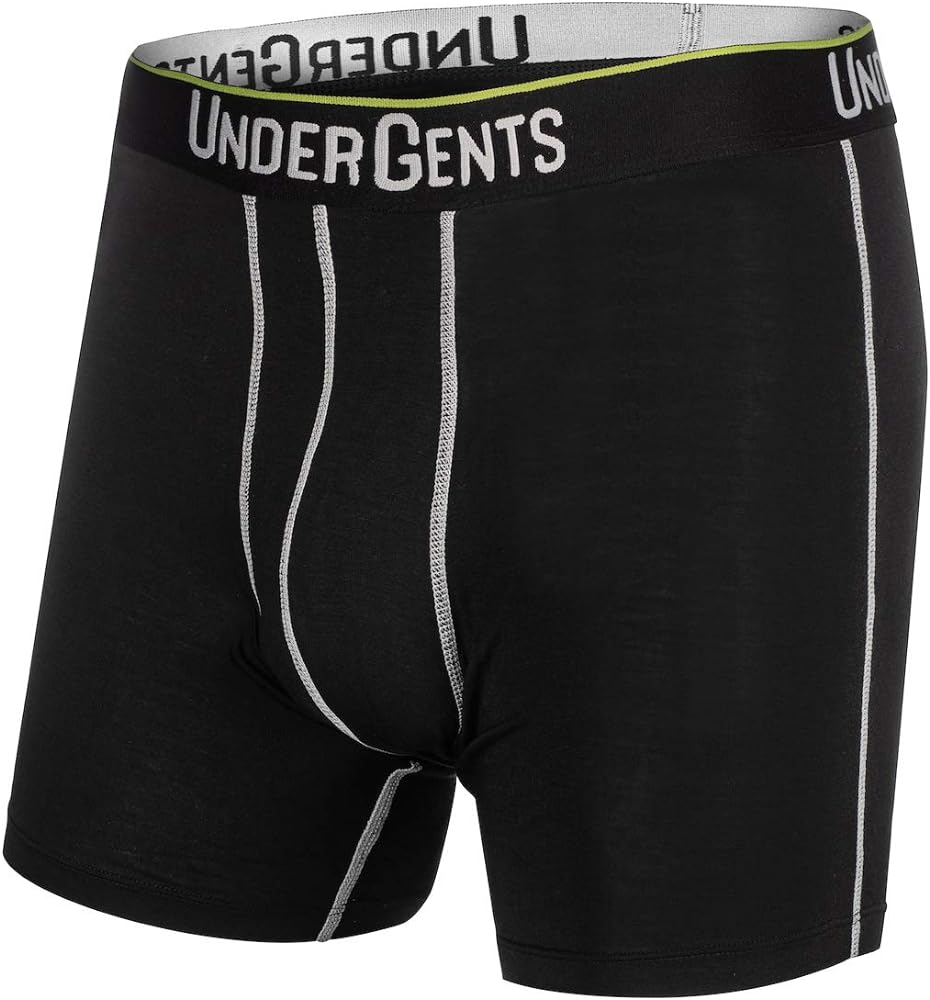 Men's Boxer Brief Underwear. 4.5" Leg & Flyless Pouch for CloudSoft Cooling Comfort Not Compression