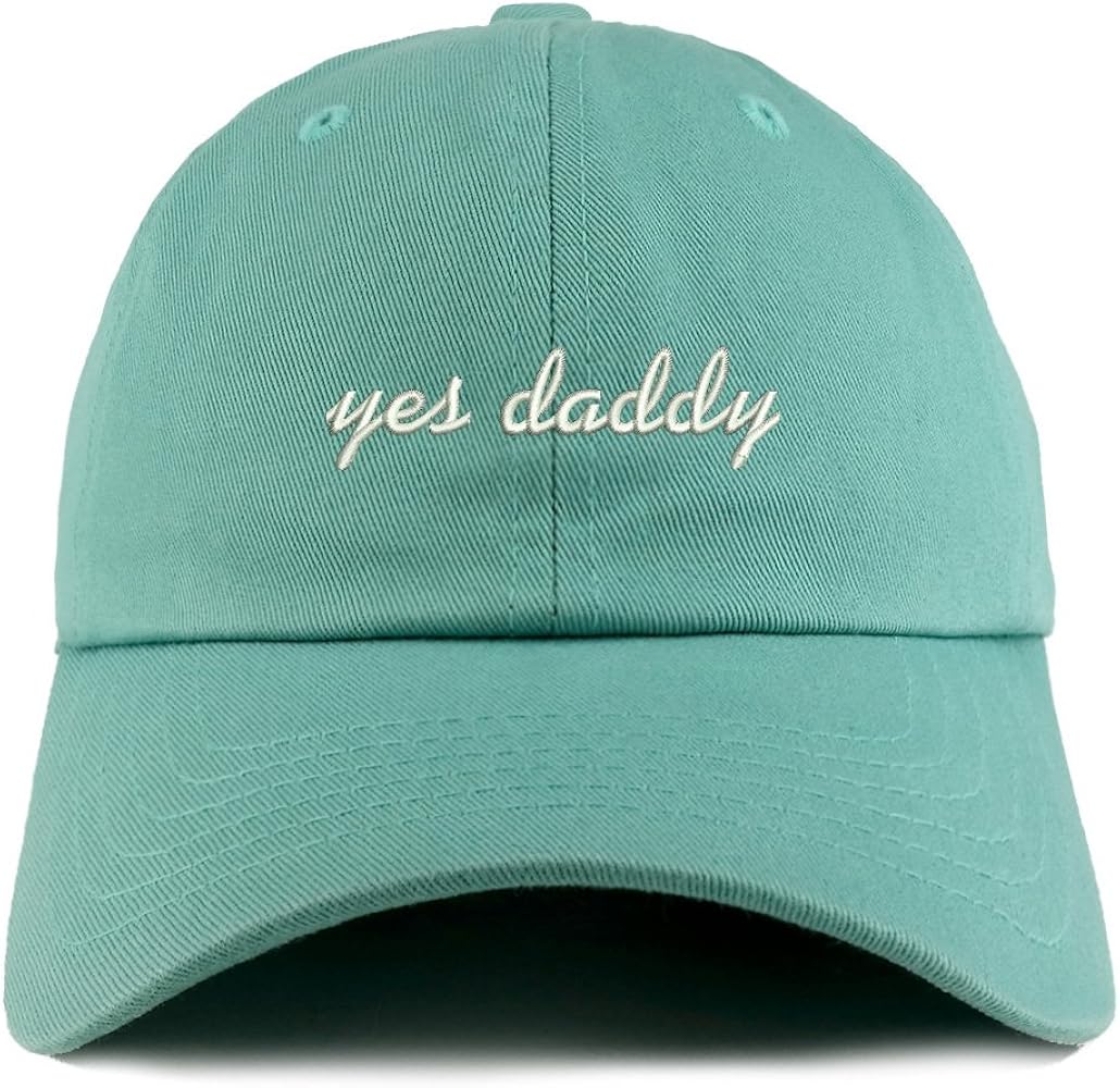 Trendy Apparel Shop Yes Daddy Embroidered Low Profile Soft Cotton Dad Hat Cap