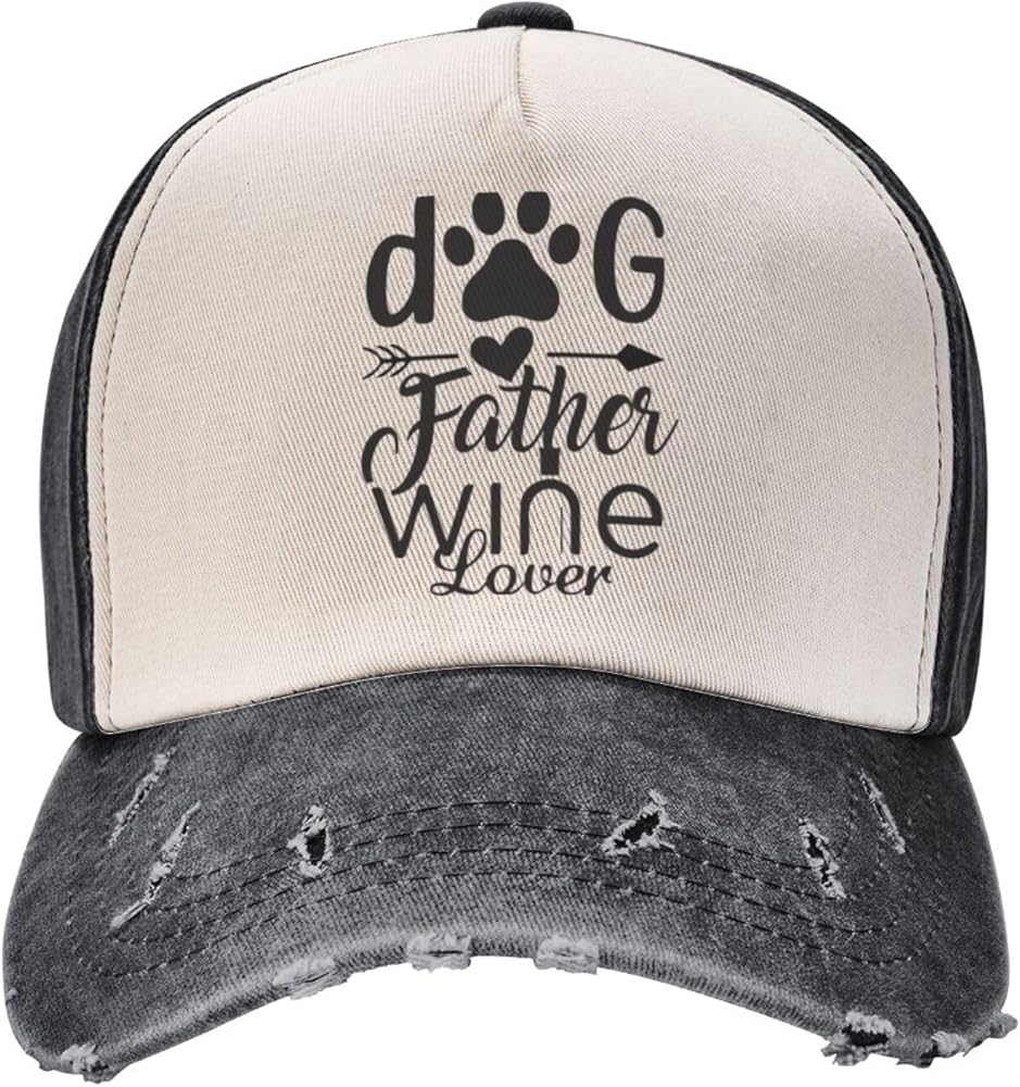 Greatest Labrador Dad Ever 2 Baseball Cap Cotton Hat Contrast Color Denim Baseball Cap for Men Women