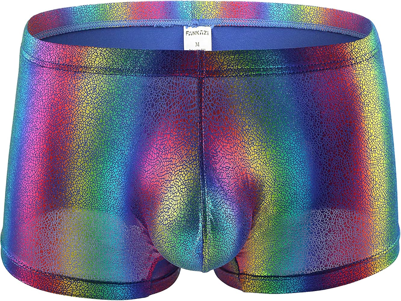 Men's Rainbow Underwear Stretch Breathable Casual Boxer Briefs Shorts