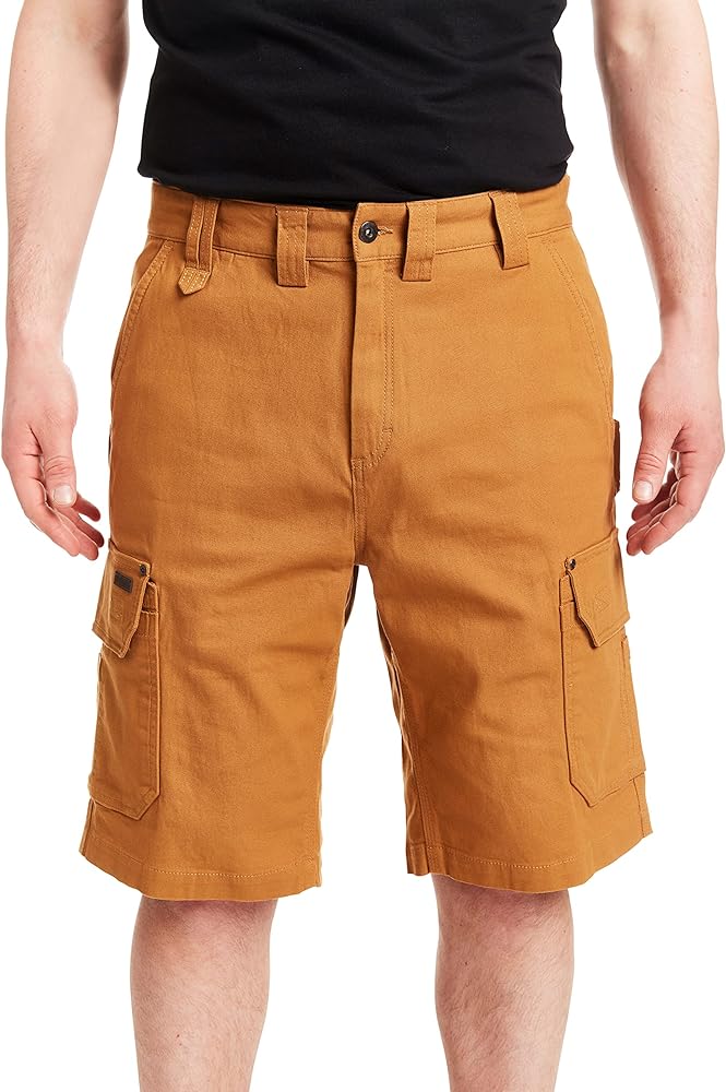 Smith's Workwear Big Men's Stretch Duck Canvas Cargo Work Short