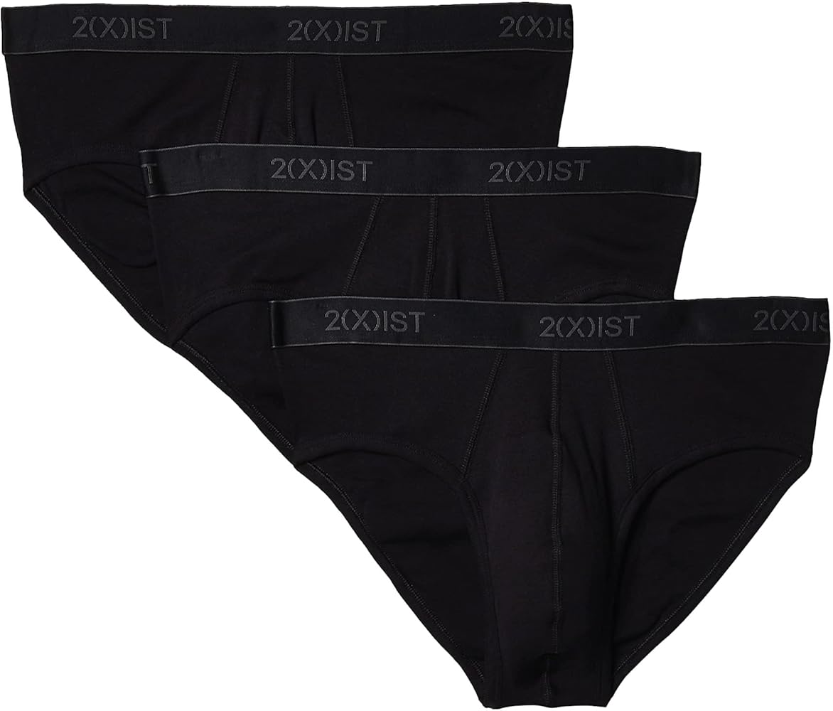 2(X)IST mens Essential Cotton No Show Brief 3-pack