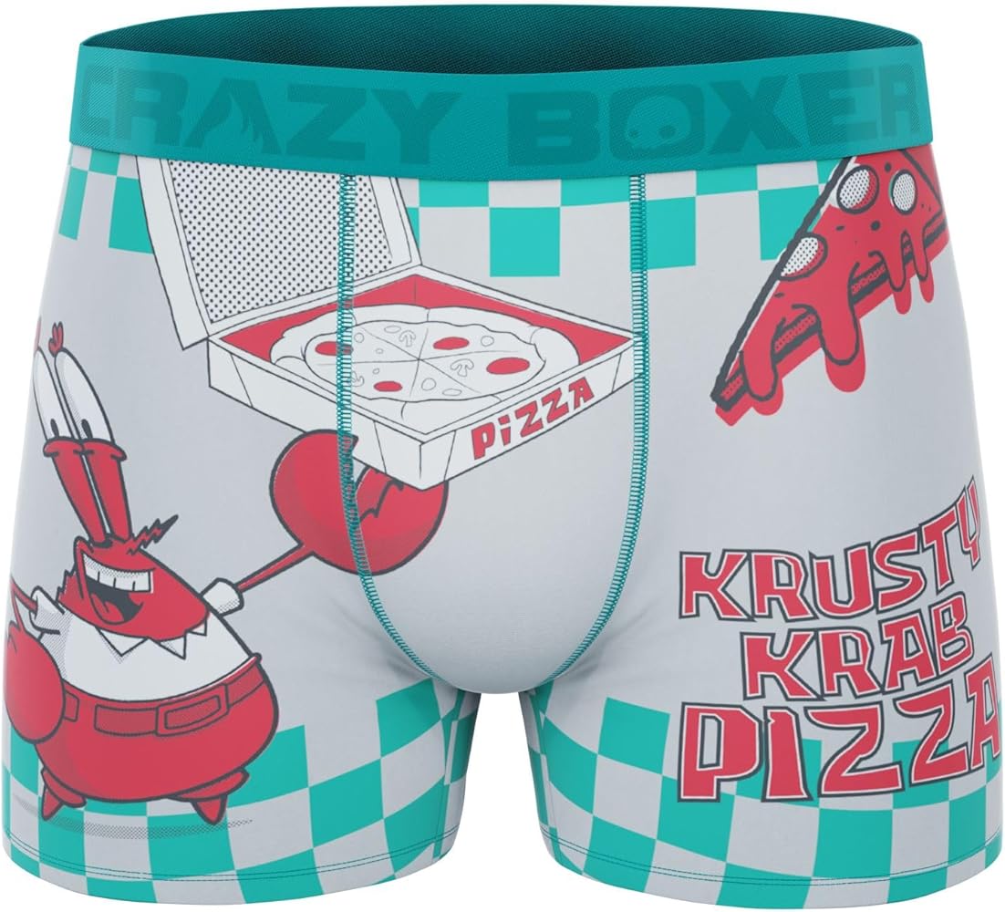 CRAZYBOXER Spongebob Krabs Men's Boxer Briefs