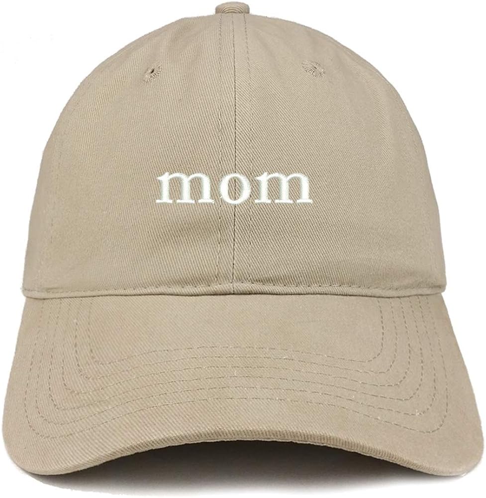 Trendy Apparel Shop Mom Embroidered Soft Low Profile Cotton Cap Dad Hat