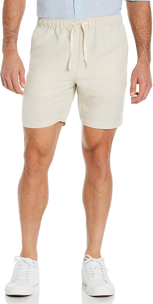 Cubavera Men's Linen-Blend Pull on Drawstring Short