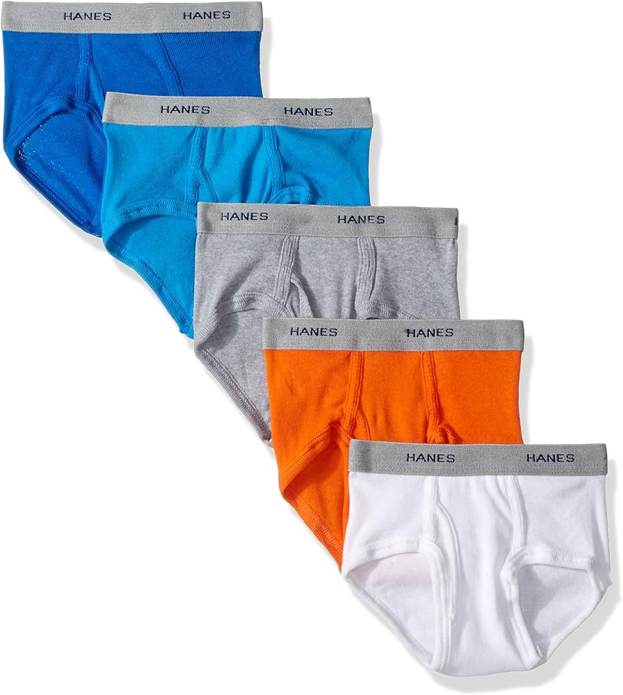 Hanes Dyed Brief - Assorted-2T/3T, 5 Packed