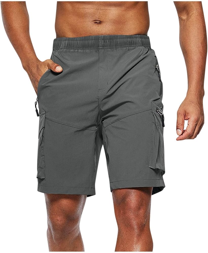 Men's Shorts Casual Hiking Cargo Shorts Work Casual Summer Lightweight Bermuda Shorts with Pockets Golf, M-4XL