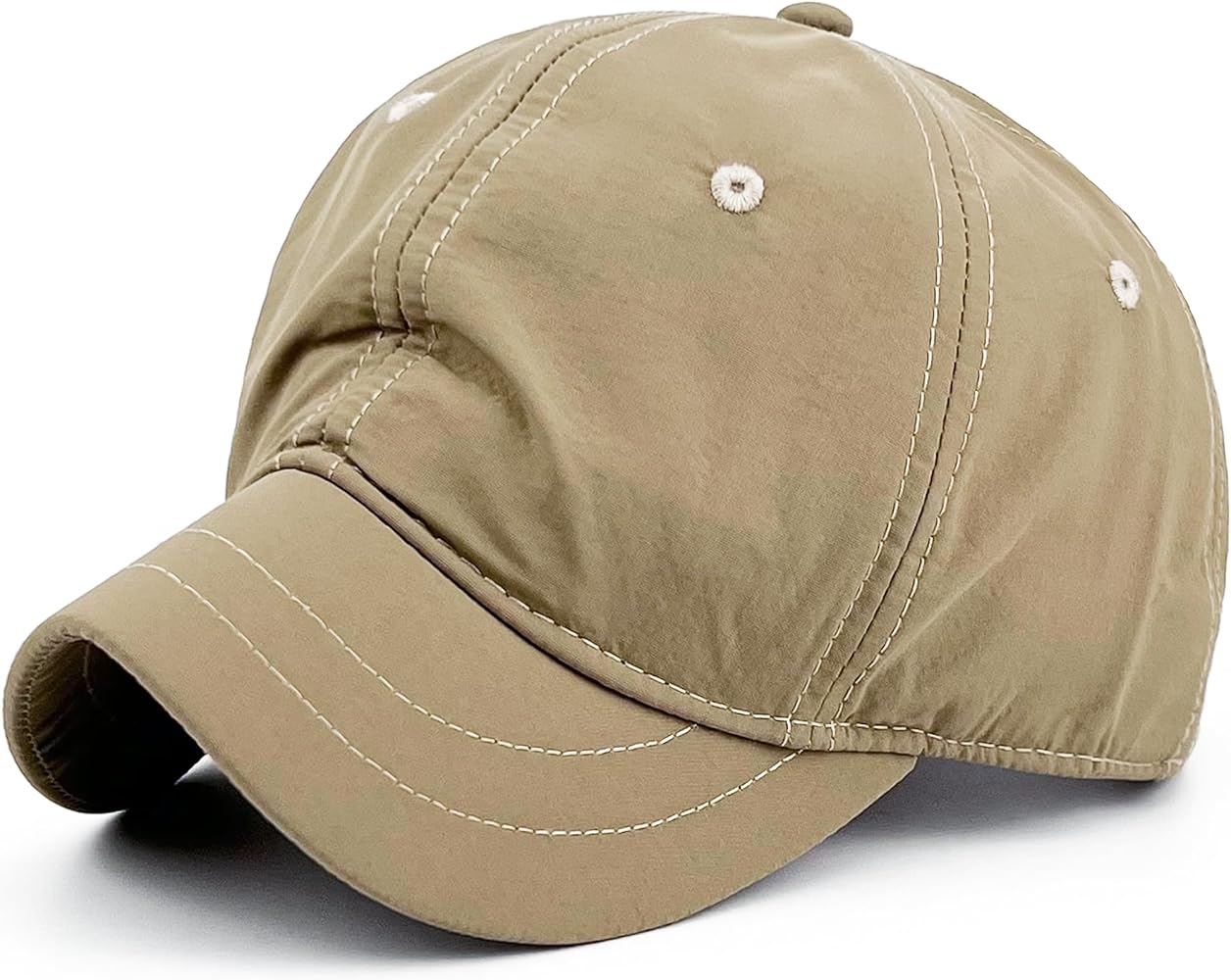 Structured Short Bill Hat Quick Dry Short Brim Hat Trucker Baseball Dad Cap