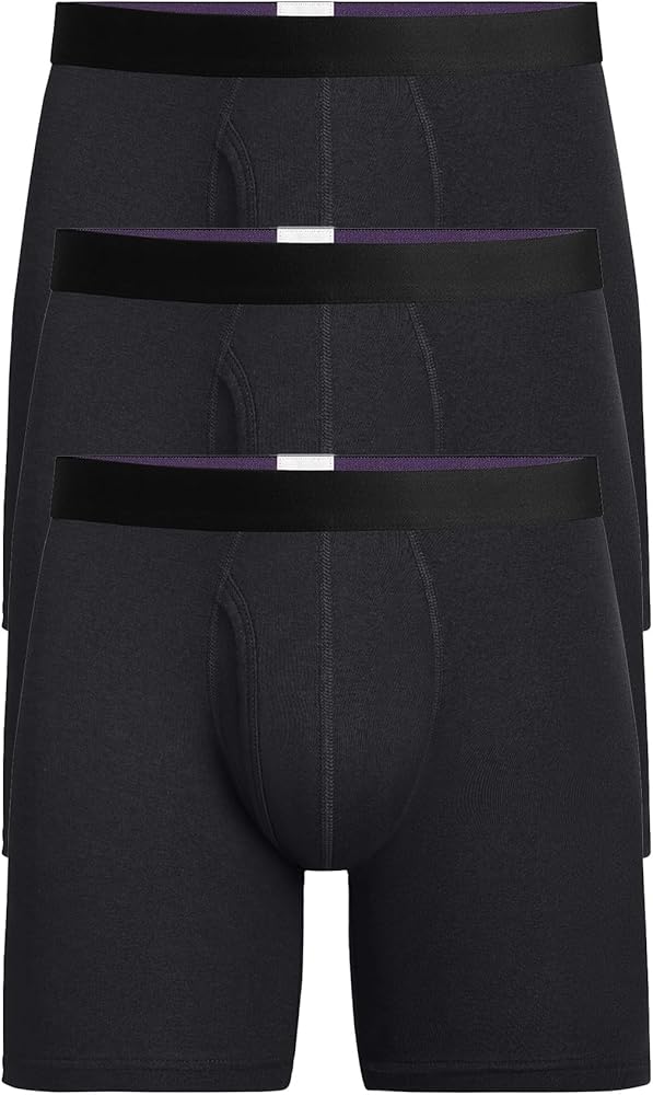 MeUndies – Men’s Boxer Briefs with Fly – 6” Inseam with Breathable and Comfortable Tencel Micro Modal Fabric – 3 Pack