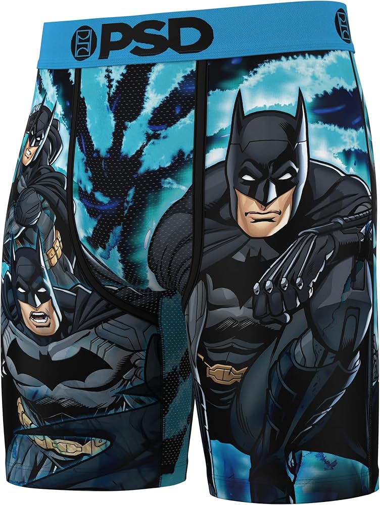 PSD Men's Batman Dye Boxer Briefs, Multi, S