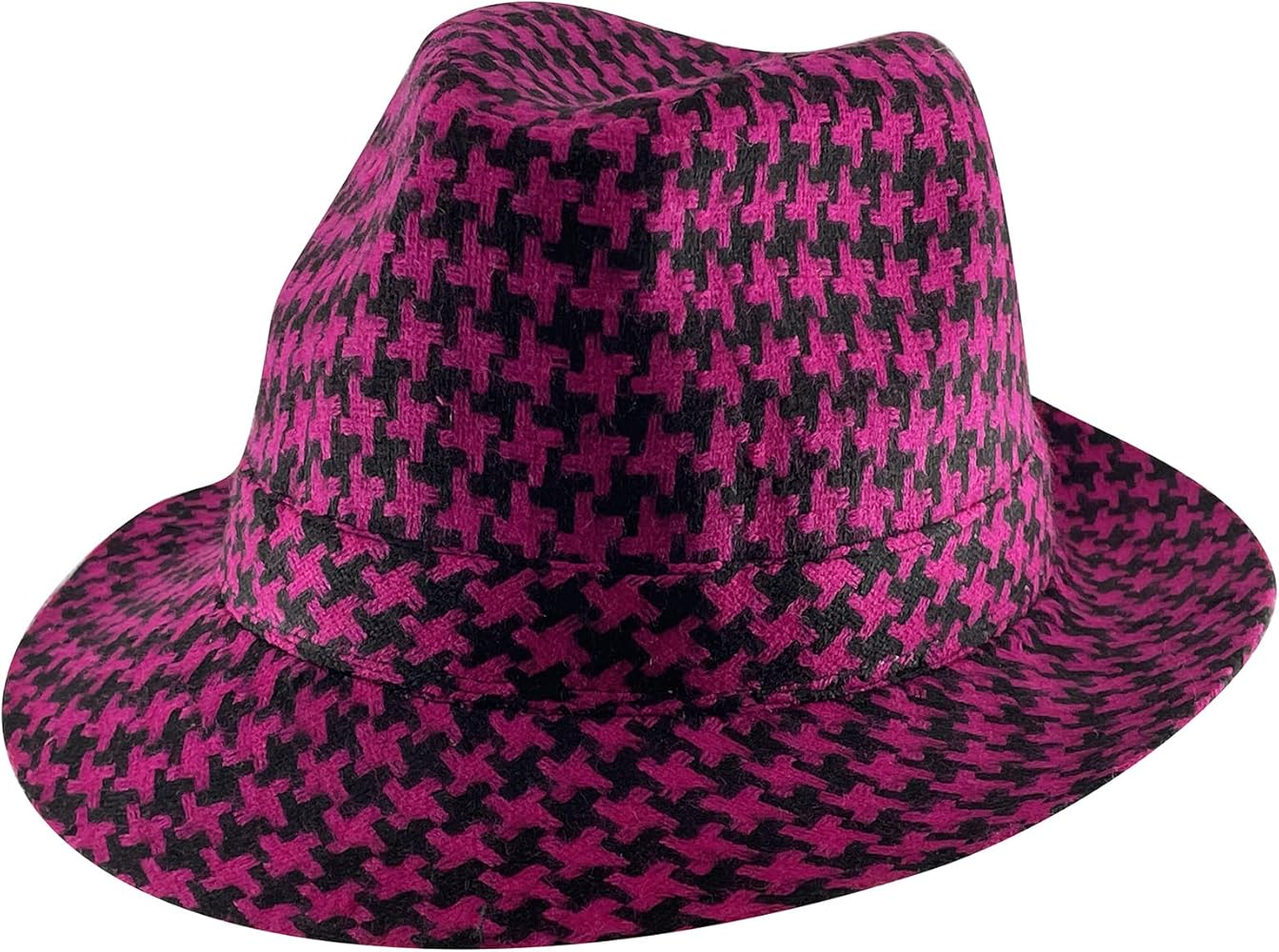 TOP HEADWEAR Checker Plaid Fedora Hat