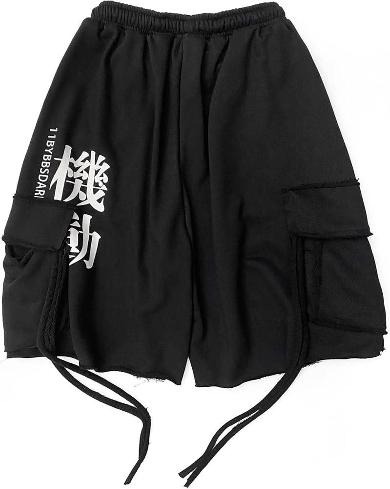 Niepce Inc Streetwear Japanese Cargo Shorts for Men