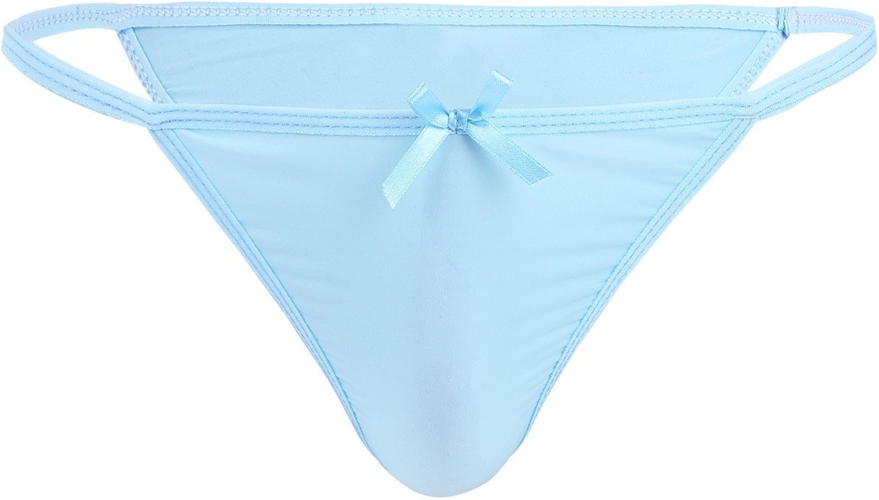 iiniim Men's Panties Tanga Underwear Lingerie Bikini Briefs with Bowknot