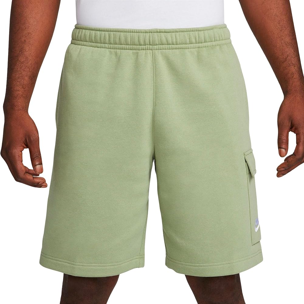 Nike mens Cargo Shorts (US, Alpha, Medium, Regular, Regular, Oil Green/White)