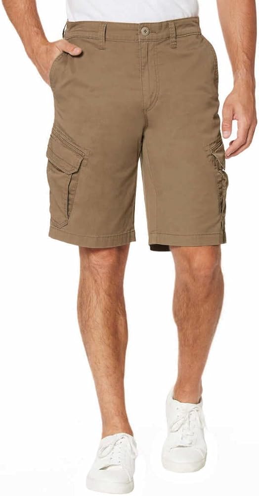 UNIONBAY Mens Flex Waist Lightweight Cargo Shorts (as1, Numeric, Numeric_38, Regular, Regular, Tan)