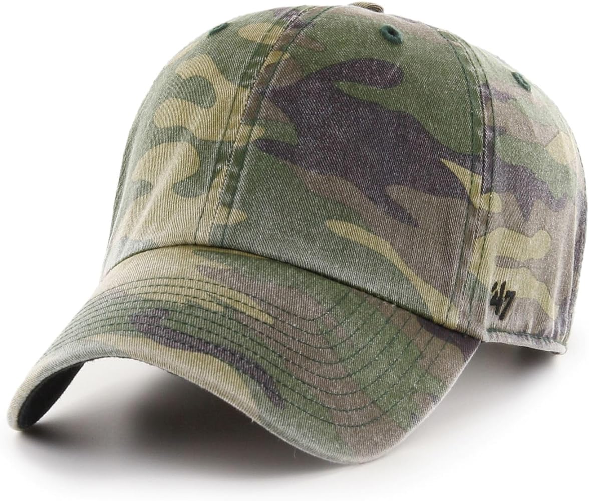 47 Blank Classic Clean Up Adjustable Cap - Camo, Camo, One Size