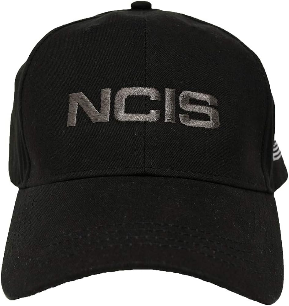 CBS NCIS Special Agent Hat with Flag - Official Cap of Agent Leroy Gibbs As Seen On Black