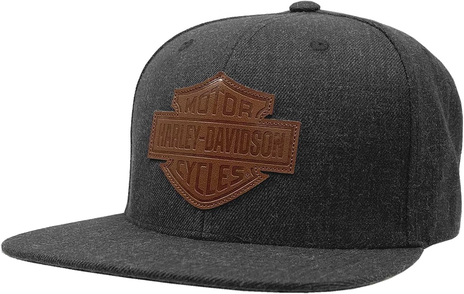 Harley-Davidson Men's Bar & Shield Patch Snapback Baseball Cap - Heather Gray