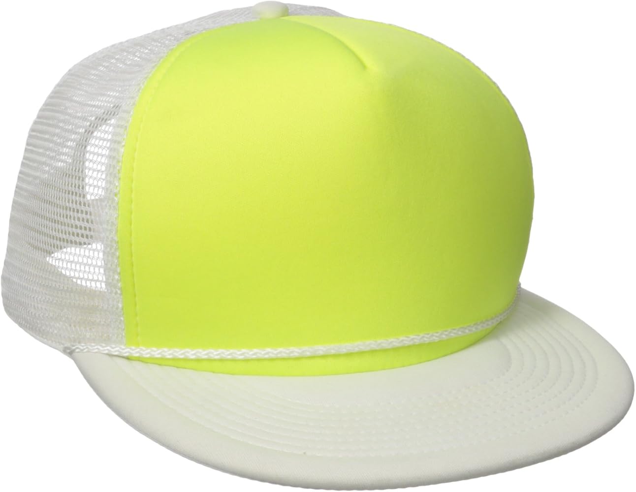 DECKY Mens Flat Baseball-caps, White/Yellow