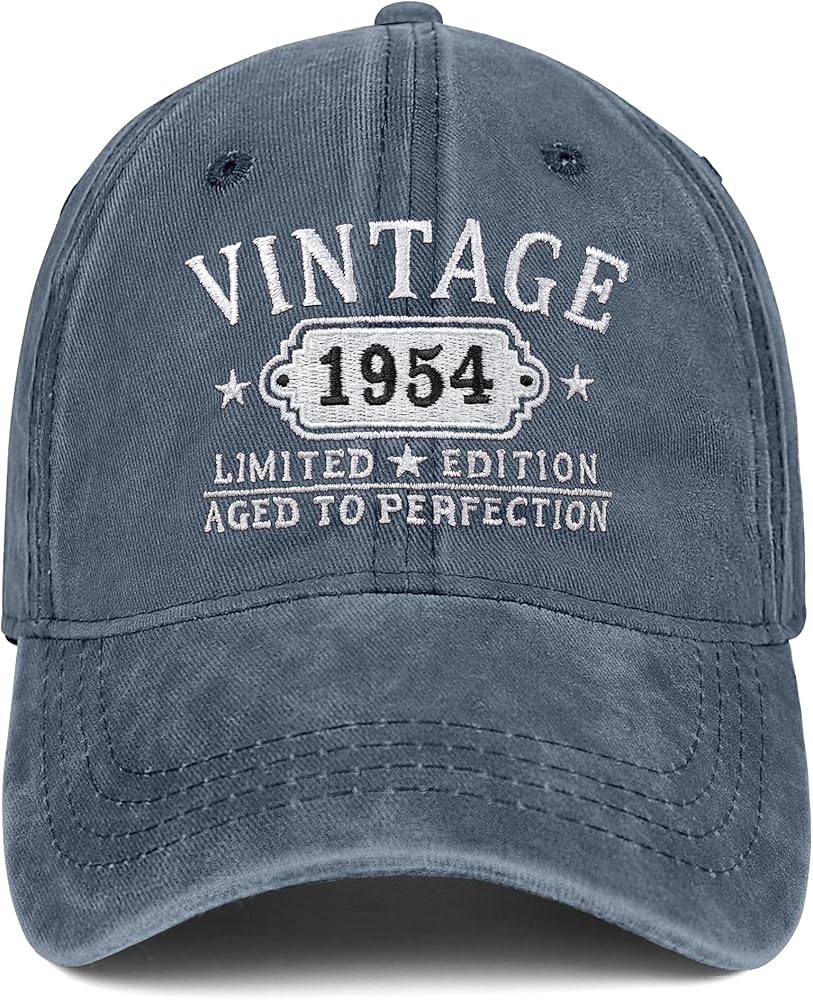 70th Birthday Gifts for Women Man Vintage 1954 Baseball Cap Meaningful Gifts Ideas